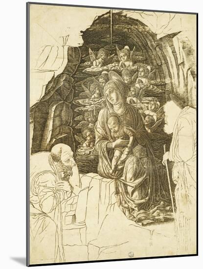 Study for Adoration of Magi-Andrea Mantegna-Mounted Giclee Print