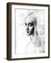 Study for an Angel in the Virgin of the Rocks-Leonardo da Vinci-Framed Giclee Print