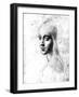 Study for an Angel in the Virgin of the Rocks-Leonardo da Vinci-Framed Giclee Print