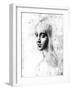 Study for an Angel in the Virgin of the Rocks-Leonardo da Vinci-Framed Giclee Print