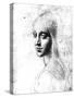 Study for an Angel in the Virgin of the Rocks-Leonardo da Vinci-Stretched Canvas