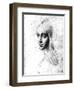 Study for an Angel in the Virgin of the Rocks-Leonardo da Vinci-Framed Giclee Print