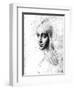 Study for an Angel in the Virgin of the Rocks-Leonardo da Vinci-Framed Giclee Print