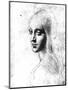 Study for an Angel in the Virgin of the Rocks-Leonardo da Vinci-Mounted Giclee Print