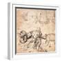 Study for an Engraving of the Prodigal Son-Albrecht Dürer-Framed Giclee Print