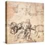 Study for an Engraving of the Prodigal Son-Albrecht Dürer-Stretched Canvas