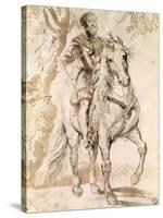 Study For an Equestrian Portrait of the Duke of Lerma-Peter Paul Rubens-Stretched Canvas