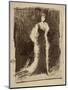 Study for Arrangement in Black: Lady Meux, 1881-James Abbott McNeill Whistler-Mounted Giclee Print