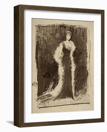 Study for Arrangement in Black: Lady Meux, 1881-James Abbott McNeill Whistler-Framed Giclee Print