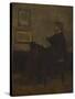 Study for Arrangement in Grey and Black, No. 2: Thomas Carlyle, 1872-73-James Abbott McNeill Whistler-Stretched Canvas