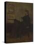 Study for Arrangement in Grey and Black, No. 2: Thomas Carlyle, 1872-73-James Abbott McNeill Whistler-Stretched Canvas