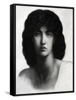 Study for Astarte Syriaca, Model Jane Morris, Pencil, 1875-Dante Gabriel Rossetti-Framed Stretched Canvas