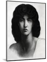 Study for Astarte Syriaca, Model Jane Morris, Pencil, 1875-Dante Gabriel Rossetti-Mounted Giclee Print