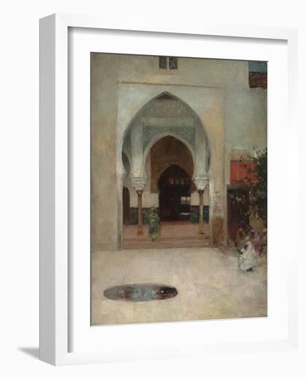 Study for 'At the Door of the Seraglio', C. 1890-Arthur Melville-Framed Giclee Print