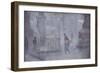 Study for Base of Statues, Albert Square, C.1910 (Oil on Board)-Adolphe Valette-Framed Giclee Print