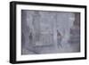 Study for Base of Statues, Albert Square, C.1910 (Oil on Board)-Adolphe Valette-Framed Giclee Print