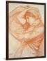 Study for 'Boreas' (Red Chalk on Tinted Paper)-John William Waterhouse-Framed Giclee Print