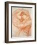 Study for 'Boreas' (Red Chalk on Tinted Paper)-John William Waterhouse-Framed Premium Giclee Print