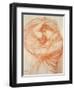 Study for 'Boreas' (Red Chalk on Tinted Paper)-John William Waterhouse-Framed Premium Giclee Print