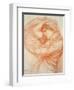 Study for 'Boreas' (Red Chalk on Tinted Paper)-John William Waterhouse-Framed Premium Giclee Print