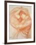 Study for 'Boreas' (Red Chalk on Tinted Paper)-John William Waterhouse-Framed Giclee Print