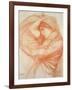 Study for 'Boreas' (Red Chalk on Tinted Paper)-John William Waterhouse-Framed Giclee Print