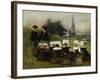 Study for Breton Women at a Pardon, c.1887-Pascal Adolphe Jean Dagnan-Bouveret-Framed Giclee Print