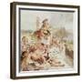 Study for 'Building the Roman Wall', C.1857-William Bell Scott-Framed Giclee Print