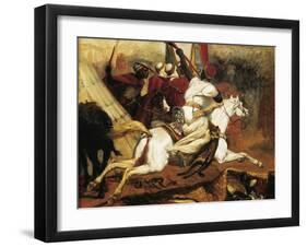 Study for Central Part of Battle of Isly-Horace Vernet-Framed Giclee Print