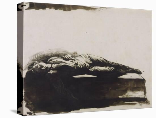 Study for 'Chatterton'-Henry Wallis-Stretched Canvas