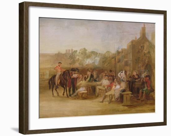 Study for 'Chelsea Pensioners Reading the Waterloo Dispatch', 1822-Sir David Wilkie-Framed Giclee Print