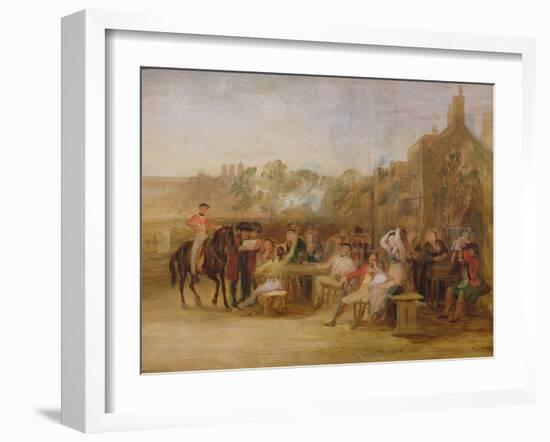 Study for 'Chelsea Pensioners Reading the Waterloo Dispatch', 1822-Sir David Wilkie-Framed Giclee Print