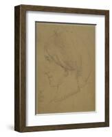Study for 'Cimabue's Celebrated Madonna', 1853-Frederic Leighton-Framed Giclee Print