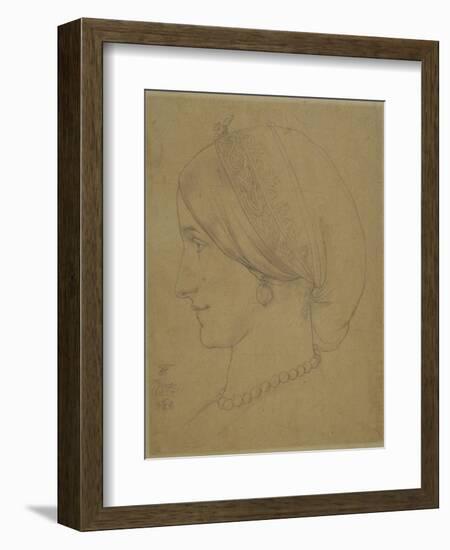 Study for 'Cimabue's Celebrated Madonna', 1853-Frederic Leighton-Framed Giclee Print