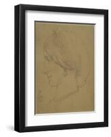 Study for 'Cimabue's Celebrated Madonna', 1853-Frederic Leighton-Framed Giclee Print