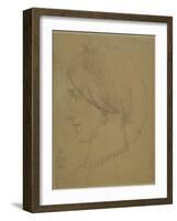 Study for 'Cimabue's Celebrated Madonna', 1853-Frederic Leighton-Framed Giclee Print