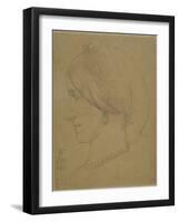 Study for 'Cimabue's Celebrated Madonna', 1853-Frederic Leighton-Framed Giclee Print