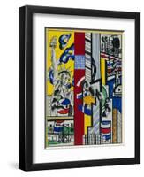 Study for Cinematic Mural, Study II-null-Framed Giclee Print