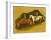 Study for Cloutsham Farm, Exmoor-Cecil Aldin-Framed Giclee Print