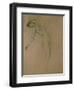 Study for 'Clyties of the Mist' (Chalk on Paper)-Herbert James Draper-Framed Premium Giclee Print