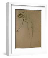 Study for 'Clyties of the Mist' (Chalk on Paper)-Herbert James Draper-Framed Giclee Print