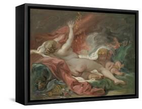 Study for Danae and the Shower of Gold, c.1760-Francois Boucher-Framed Stretched Canvas