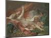 Study for Danae and the Shower of Gold, c.1760-Francois Boucher-Mounted Giclee Print