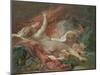 Study for Danae and the Shower of Gold, c.1760-Francois Boucher-Mounted Giclee Print