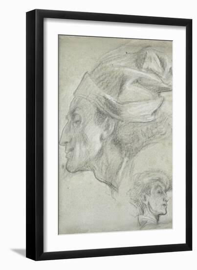 Study for 'Dante in Exile'-Frederick Leighton-Framed Giclee Print