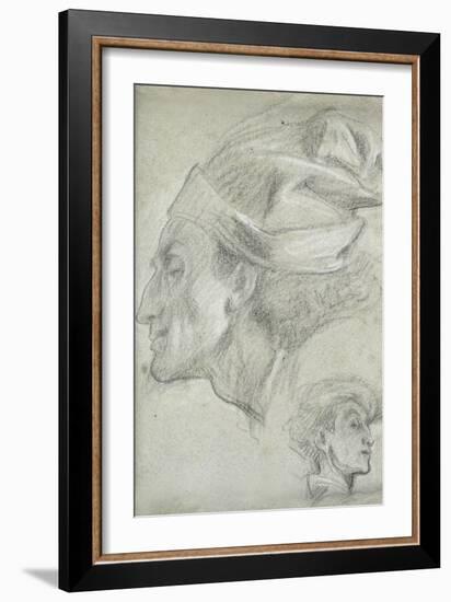 Study for 'Dante in Exile'-Frederick Leighton-Framed Giclee Print