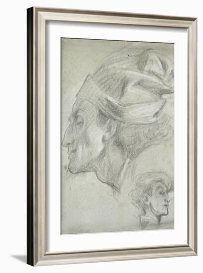 Study for 'Dante in Exile'-Frederick Leighton-Framed Giclee Print