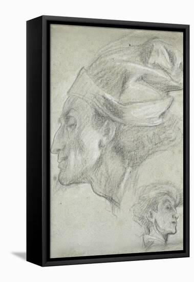 Study for 'Dante in Exile'-Frederick Leighton-Framed Stretched Canvas