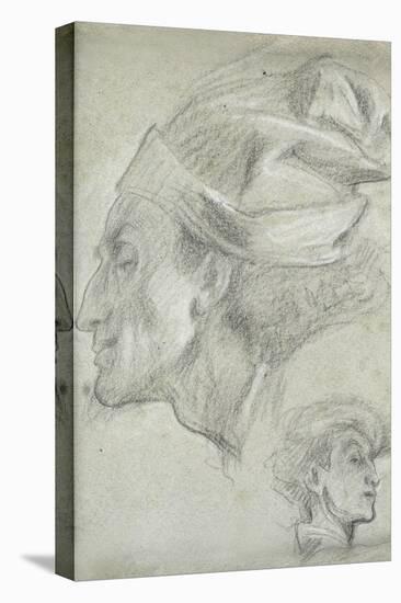 Study for 'Dante in Exile'-Frederick Leighton-Stretched Canvas