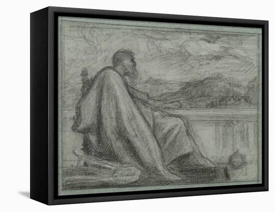 Study for 'David', 1863-68-Frederic Leighton-Framed Stretched Canvas